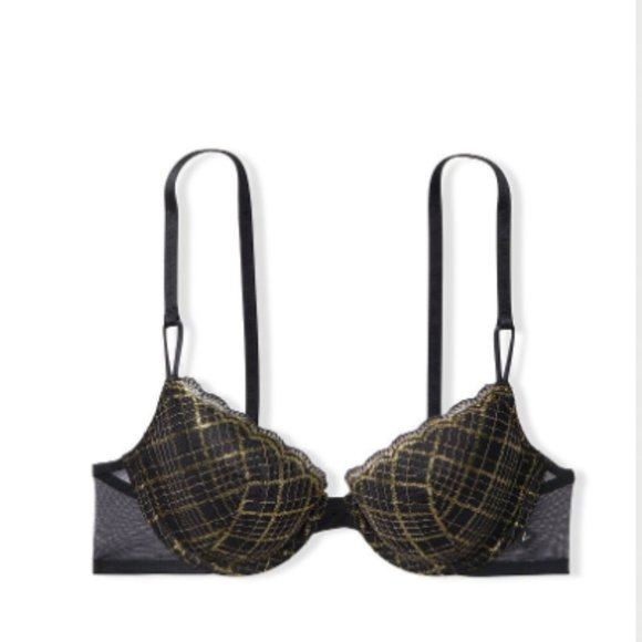 Victoria's Secret Sexy Tee Lightly-Lined Demi Bra 36C Black - Picture 1 of 11